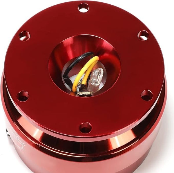 NRG Innovations SRK-200BK Red Quick Release Steering Wheel Boss Hub Univ
