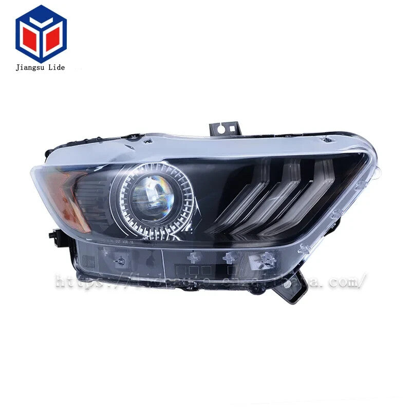 JLC LD902098 Pair Ford Mustang Headlights LED Halo 15-18