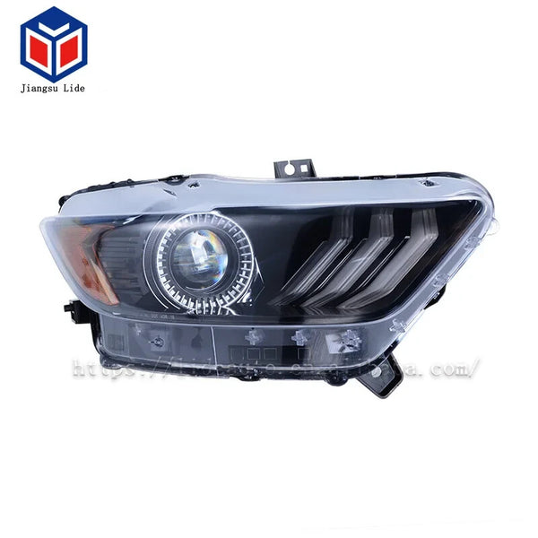 JLC LD902098 Pair Ford Mustang Headlights LED Halo 15-18
