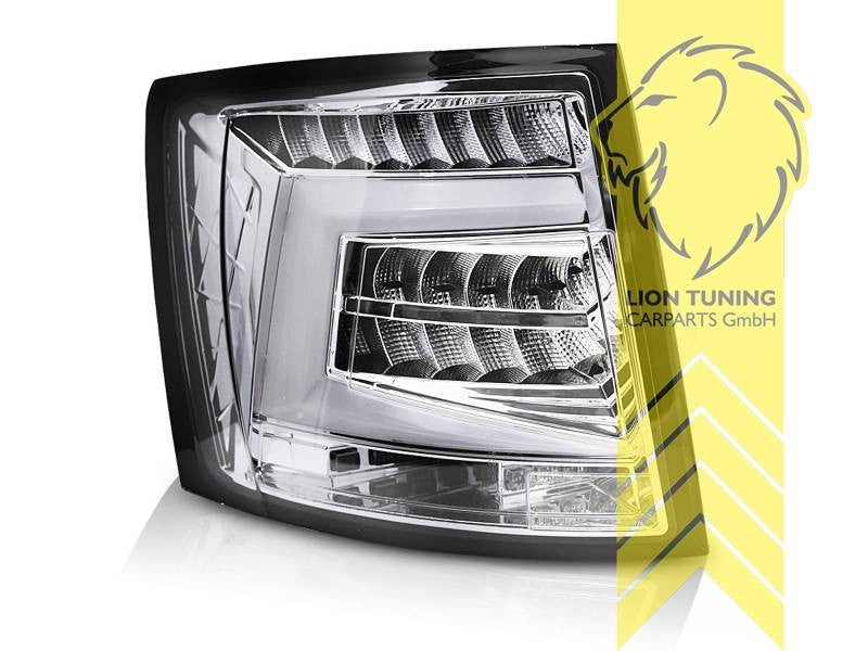 LT Pair LED Lightbar Rear Lights Skoda Octavia 3 5E 5E5 13-17 chrome clear LHD