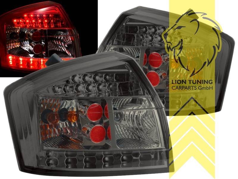 LT LED REAR Lights DRL Lightbar Audi A4 B6 8E sedan black smoke LHD