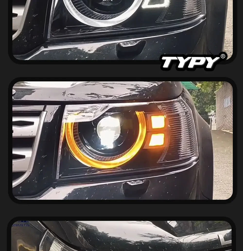 TYPY Pair 10-15 Land Rover Freelander 2 LED DRL Dynamic Headlights LHD