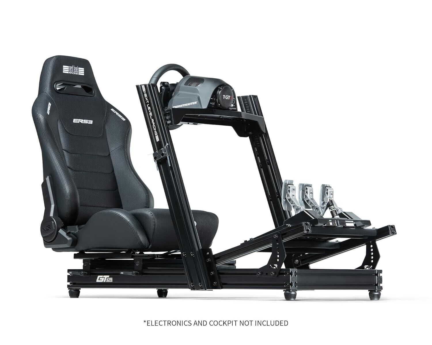 NLR Elite x1 Universal Bucket Sports Seat Black Car Racing Simulator Sim