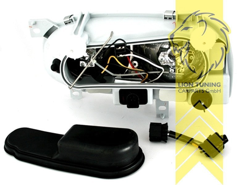 LT DEPO Halogen Headlights VW Golf 3 sedan Variant Cabrio 1H1 1E7 1H5 black LHD