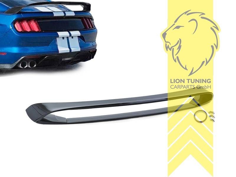 LT Rear Boot Tail Lip Wing Boot Spoiler Ford Mustang 6 Coupe Glossy Black