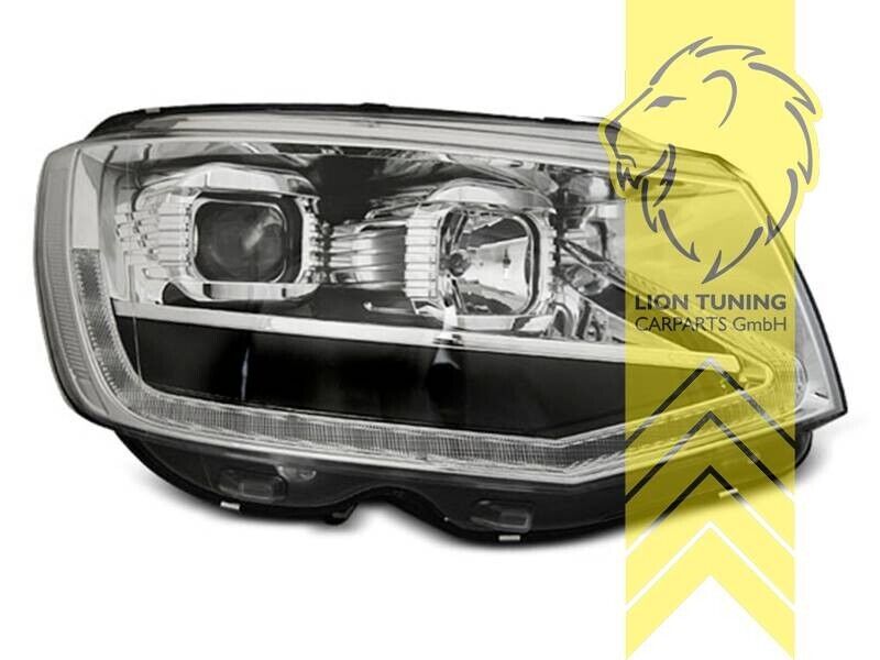 LT LED DRL Halo Headlights VW T6 Bus Transporter Multivan 15-19 dynamic LHD