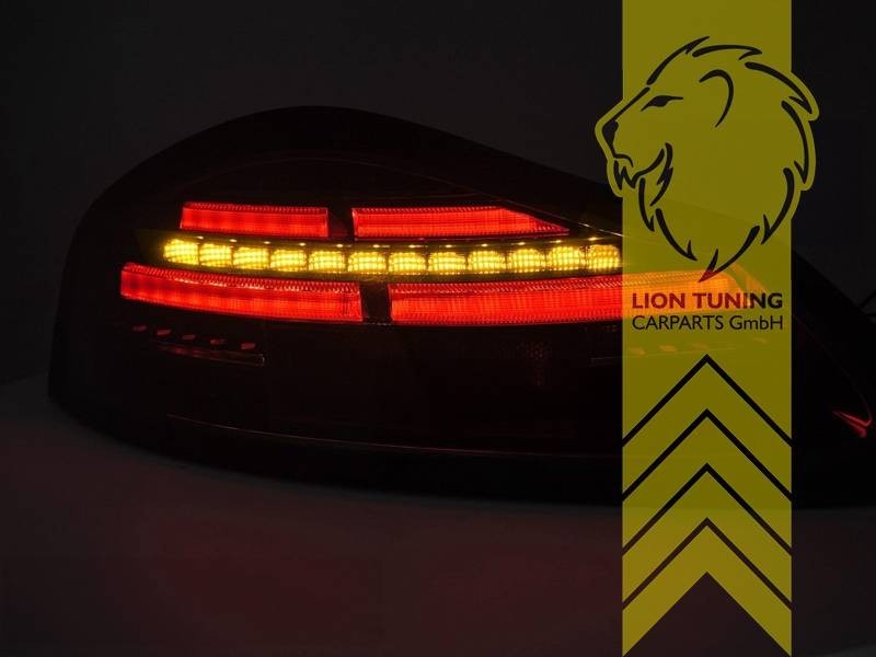 LT Pair LED Lightbar DYNAMIC Rear Lights Tail Lamps Porsche Boxster 986 96+ smoke LHD