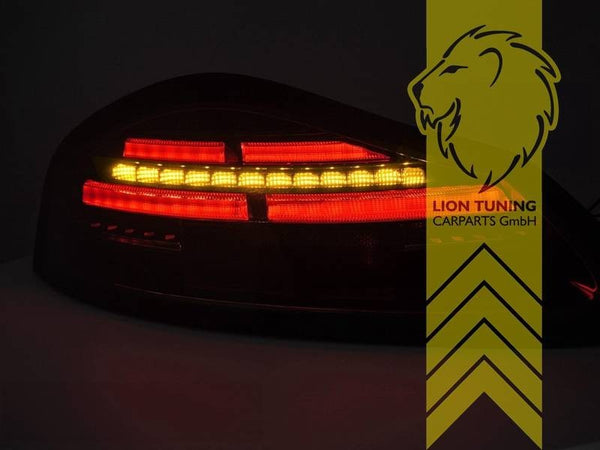 LT Pair LED Lightbar DYNAMIC Rear Lights Tail Lamps Porsche Boxster 986 96+ smoke LHD
