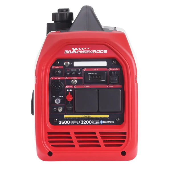 MXPR 3500W Portable Inverter Generator Quiet Camping Power Supply Digital Displa