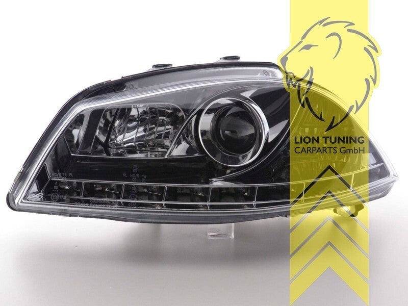 LT LED DRL Lightbar Halo Ring Headlights Seat Ibiza 6L chrome 6L1 6L2 02-09 LHD