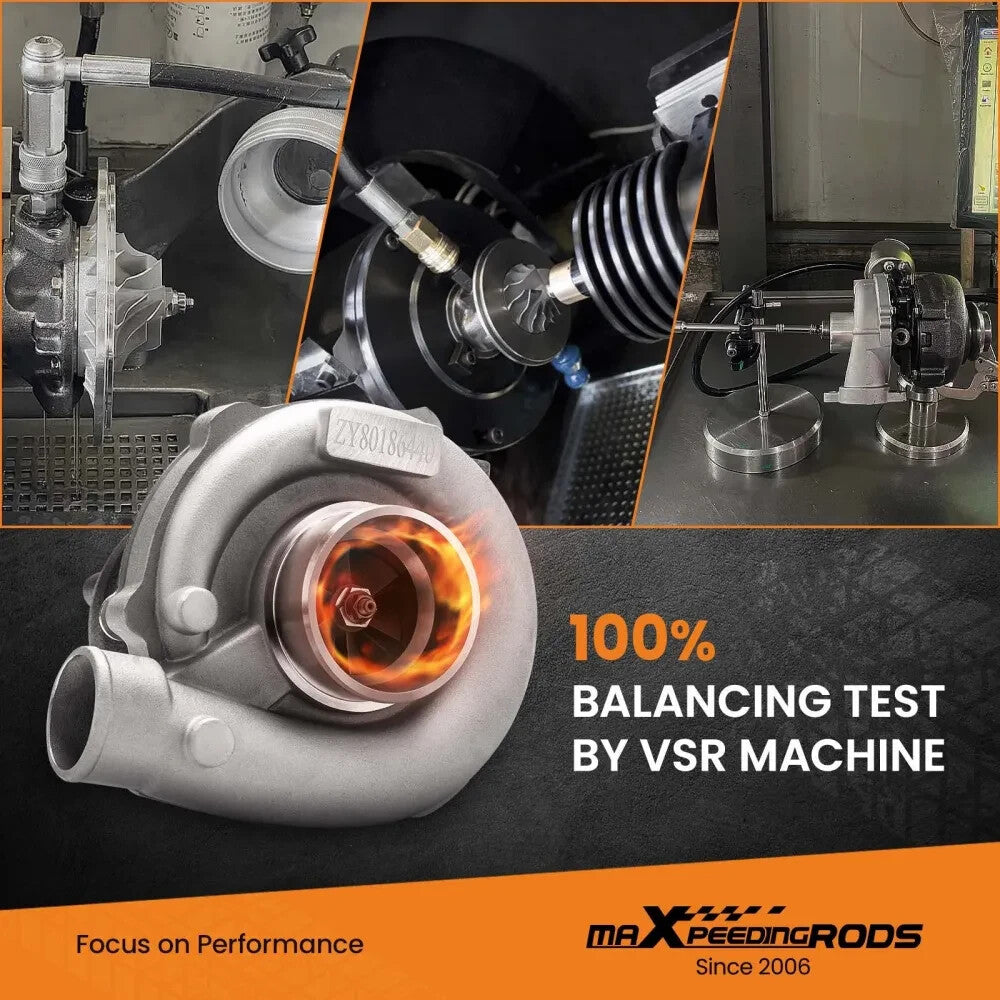 MXPR Universal Turbo Charger T3 T4 T04E Flange 5 bolts exhaust outlet turbocharg