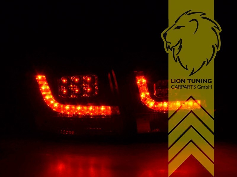 LT Pair LED DRL Lightbar REAR LIGHTS Tail VW Golf 6 black 08-13 5K1 LHD