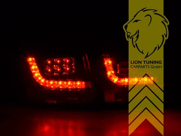 LT Pair LED DRL Lightbar REAR LIGHTS Tail VW Golf 6 black 08-13 5K1 LHD