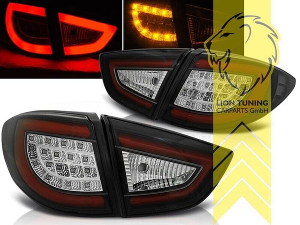 LT Pair LED REAR LIGHTS Lightbar DRL Hyundai iX35 black LM EL ELH 09-13 LHD