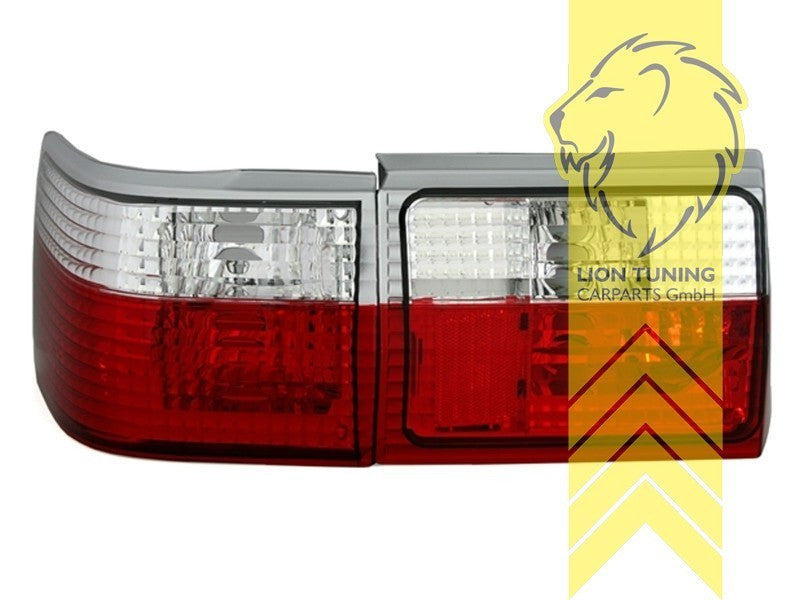 LT Halogen Pair Rear Lights Audi 80 90 B3 Limousine B4 Avant 84-96 red white LHD