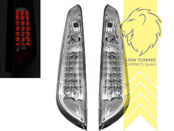 LT Pair LED Lightbar Rear lights Tail Ford Focus 2 MK2 04-08 hatchback white LHD