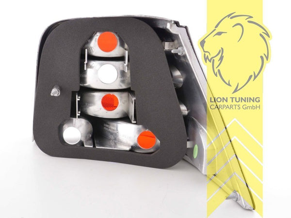 LT Pair Halogen Rear Lights Tail Lamps VW Golf 4 97-05 red black smoke LHD