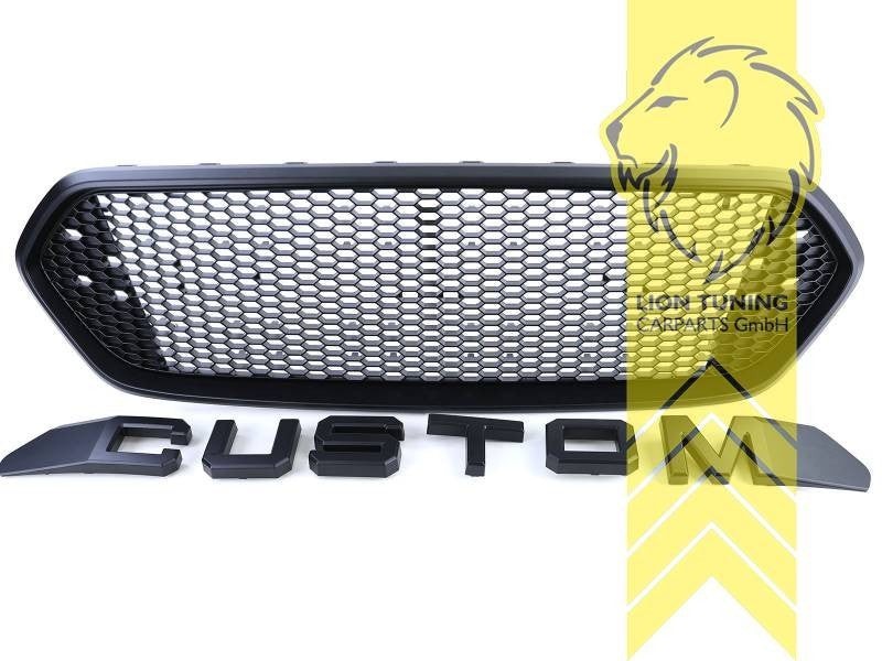 LT front bumper air intake grille radiator grill Ford Transit Custom black matt