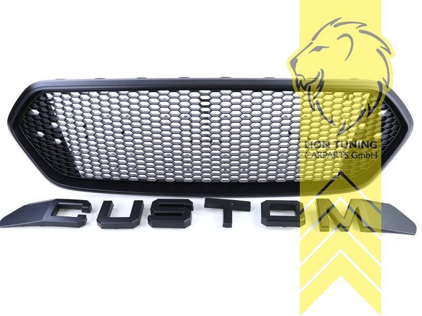 LT front bumper air intake grille radiator grill Ford Transit Custom black matt