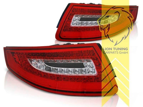 LT Pair LED DRL Lightbar Rear Tail Lights Porsche 911 997 red clear white LHD