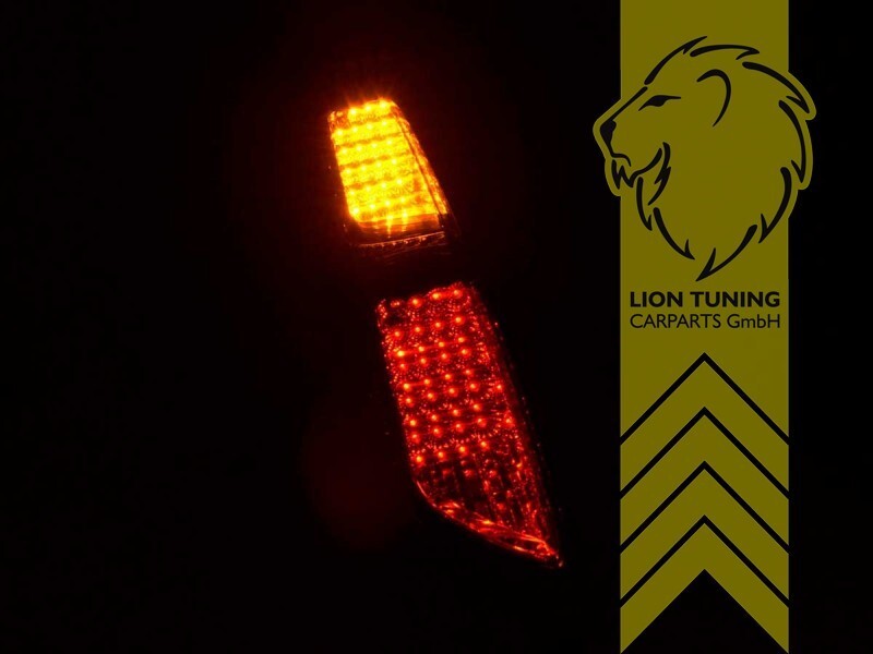 LT Pair LED Lightbar Rear lights Ford Focus 2 DA 04-08 hatchback black LHD