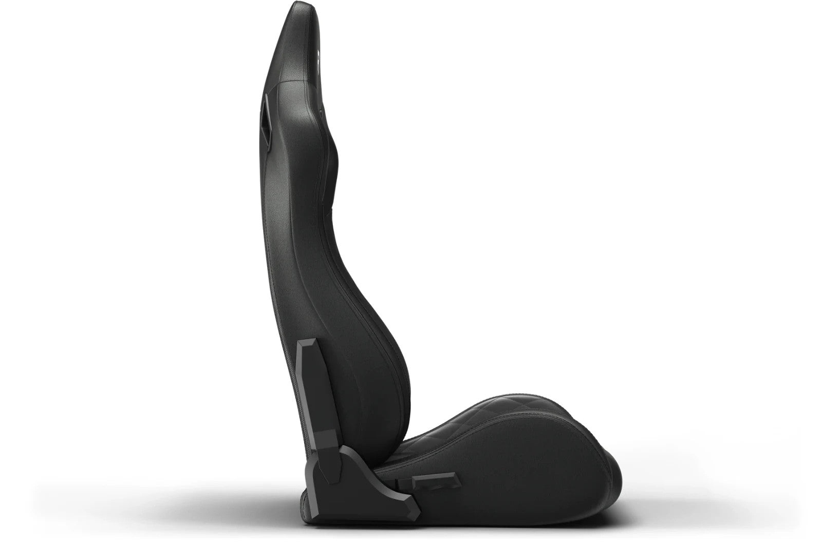 Trak Racer Sim Driving Simulator x1 Ind Bucket Seat Racing Diamond Stitch Black