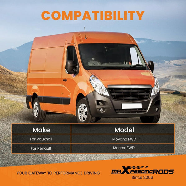 MXPR Air Suspension Compressor Kit Vauxhall Movano Renault Master 10-24 4ton