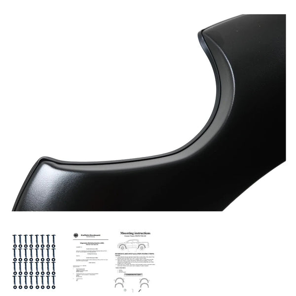 OW Fender Flares Wide Arch Kit D40 2005-2010 ABE TUV Black ABS