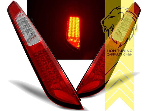 LT Pair LED Lightbar Rear lights Ford Focus 2 FL DA 08-11 hatchback red LHD