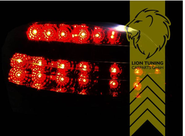 LT Pair LED DRL Lightbar Rear lights Tail Lamps Peugeot 206 red black LHD