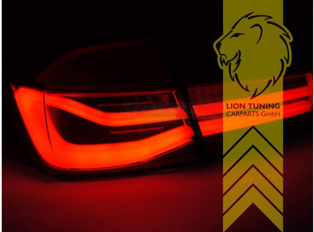 LT LED Lightbar Rear Lights Tail Lamps BMW 3 Series F30 Sedan Saloon red white dynamic LHD