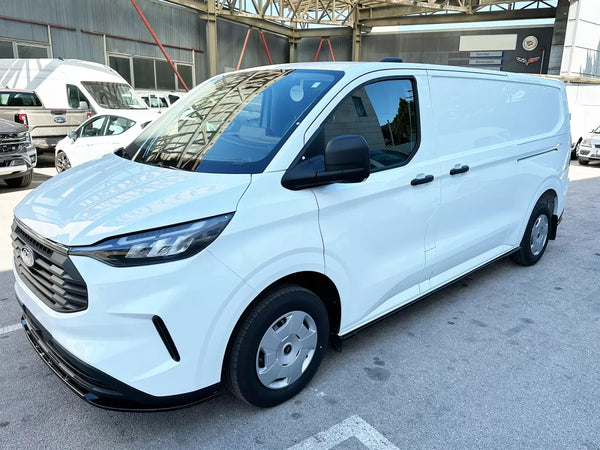 Motordrome Side Skirts 2 Ford Transit Custom Mk2 L2 VW T7 Long Gloss Black