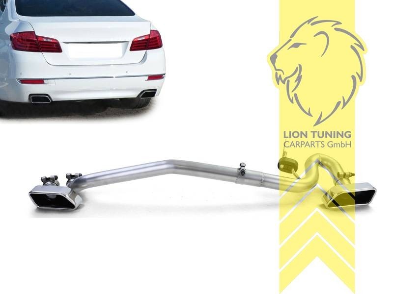 LT Stainless tail exhaust Backbox 4 pipe BMW 3 Series F30 F31 4 F32 F33 F36
