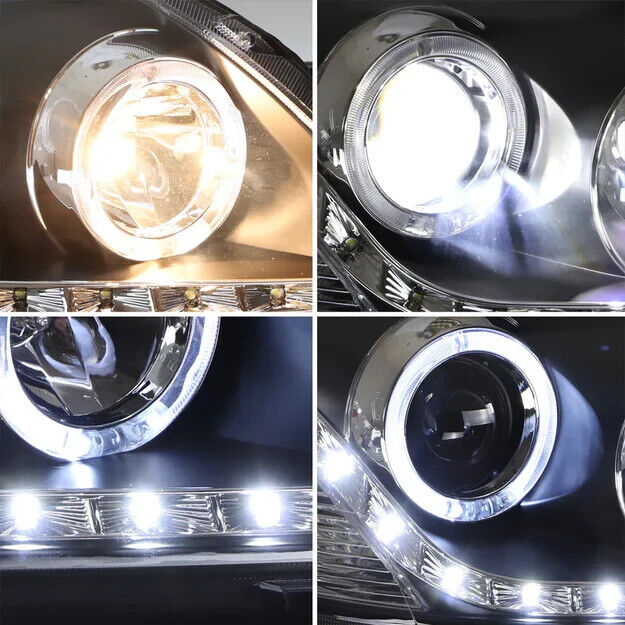 VLAND Toyota Yaris Vios Belta Sedan 07-12 LED DRL Lightbar Headlights US LHD