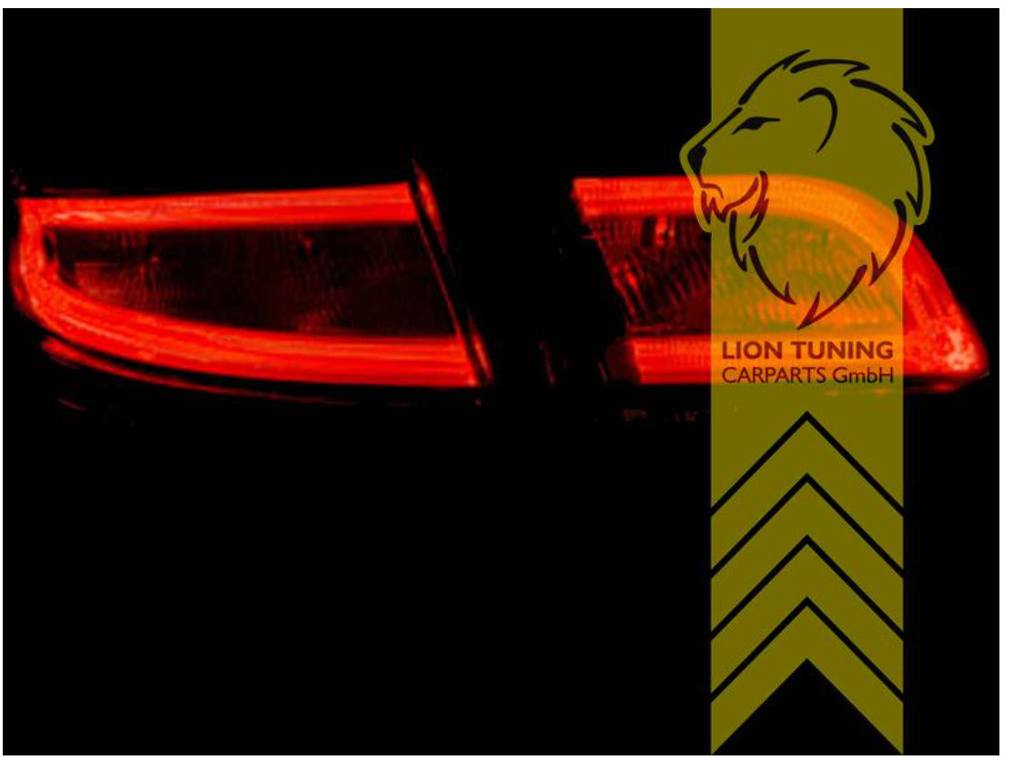 Liontuning LED Lightbar Rear Lights Tail Lamps Audi A3 8P 8PA 04-08 Dark Smoke S3 LHD