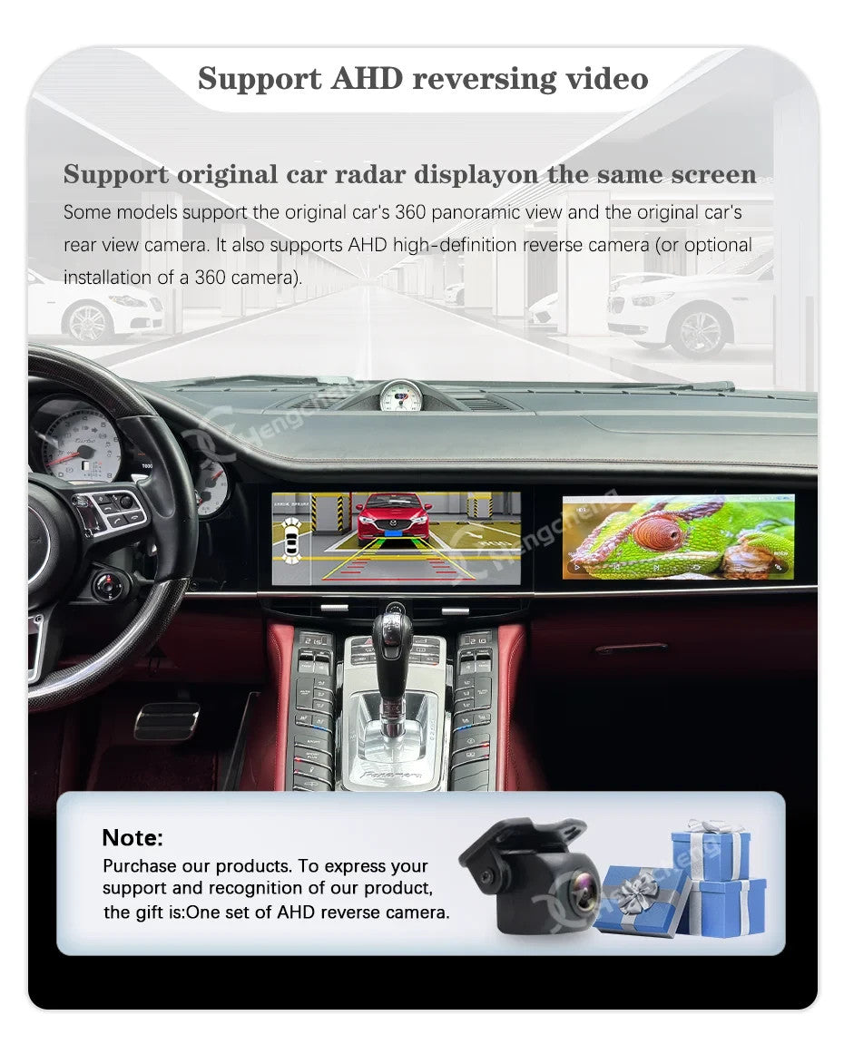 HC 12.3" Dual screen Porsche Panamera 10-16  Android 13 Carplay 4G 8Core 8x128G