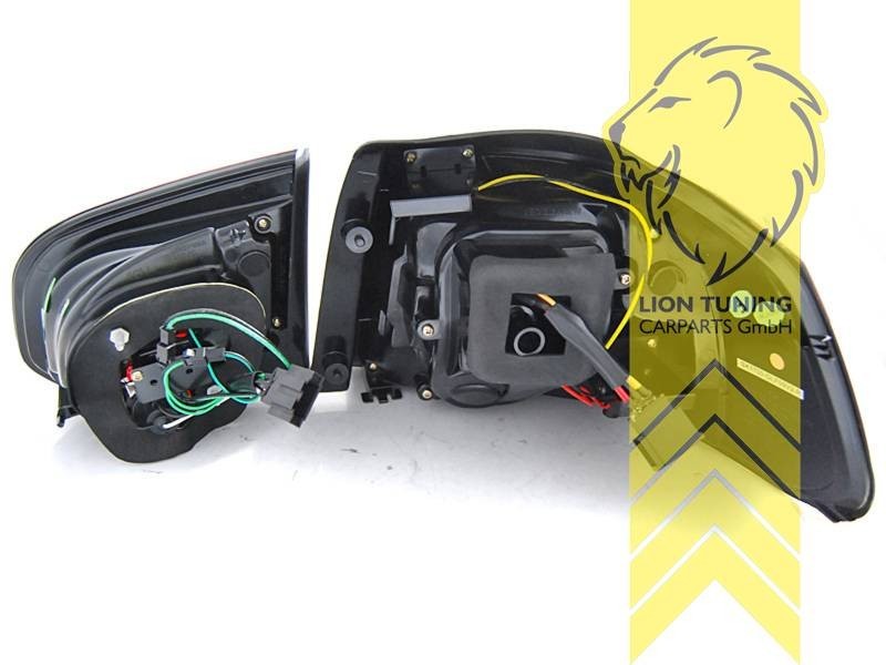 LT Pair LED DRL Lightbar REAR LIGHTS Tail VW Golf 6 red black smoke 08-13 LHD