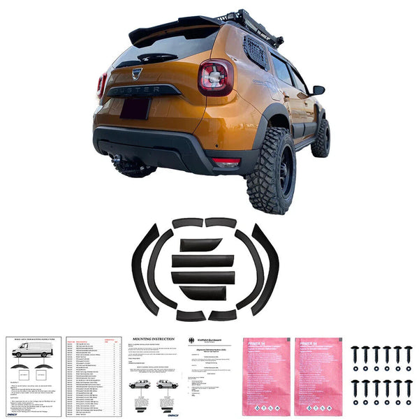 OW Body Kit 12pcs Arch Trims & Body Cladding Panels DACIA Duster Series 2 2018+