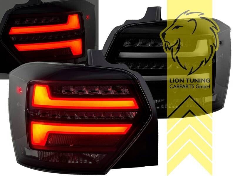 LT Pair LED DRL Rear Lights Tail Lamps VW Polo 2G AW AW1 BZ1 BLACK dynamic LHD