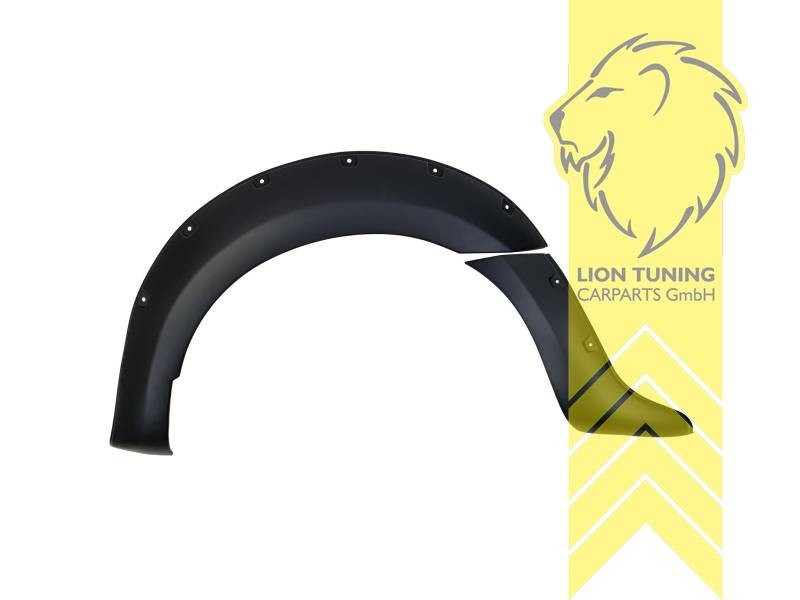 LT ABS Black Wheel Arch Extensions fender flares Ford Ranger T7  2G 2N 2P 15-18
