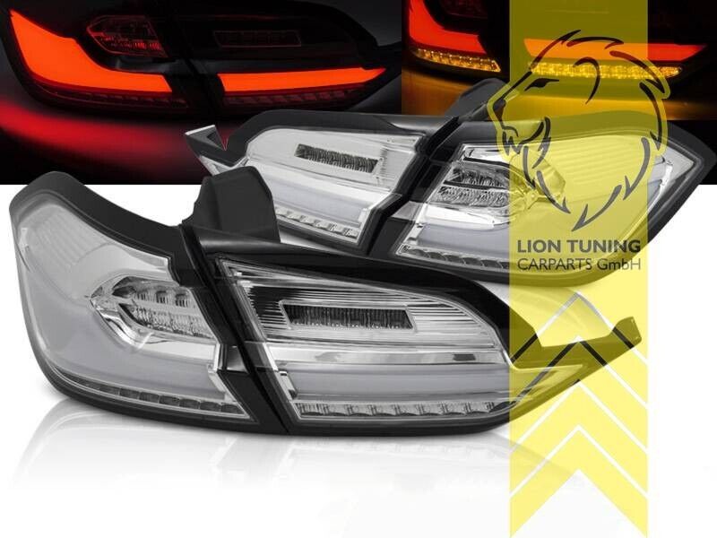 LT Pair LED DRL Lightbar Rear lights Tail Ford Fiesta 8 MK8 clear chrome LHD