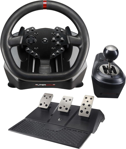 Subsonic Superdrive GS950X 900° racing wheel + manual shifter + 3 pedals