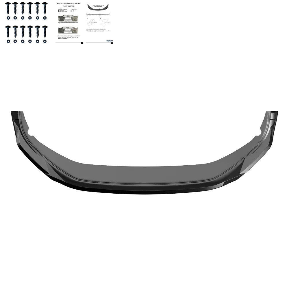 OW Front Bumper Lip Splitter Valance VW Tayron R-Line Mk1 2025+ Gloss Black