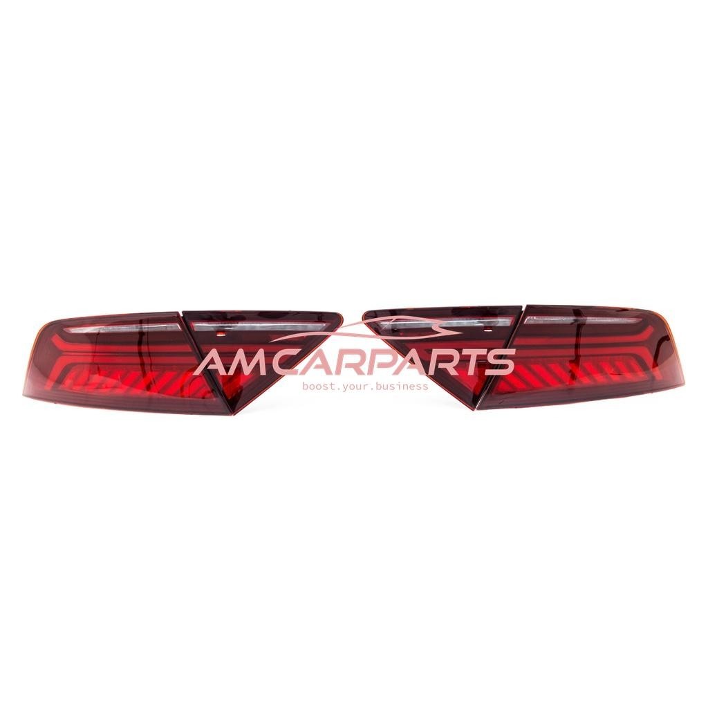AMCP Pair LED Lightbar Rear Lights Tail Audi A7 C7 4G smoke red 10-14 LHD