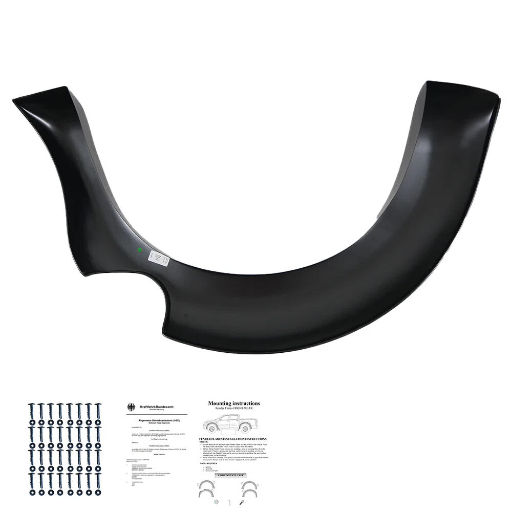 OW Fender Flares Wide Arch Kit D40 Facelift 2010-2014 ABE TUV Black ABS