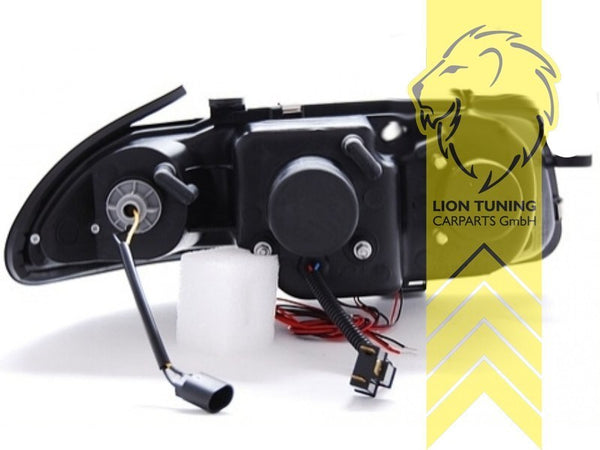 LT Pair LED DRL Angel Eye Headlights Opel Vauxhall Opel Astra F 94-00 chrome LHD