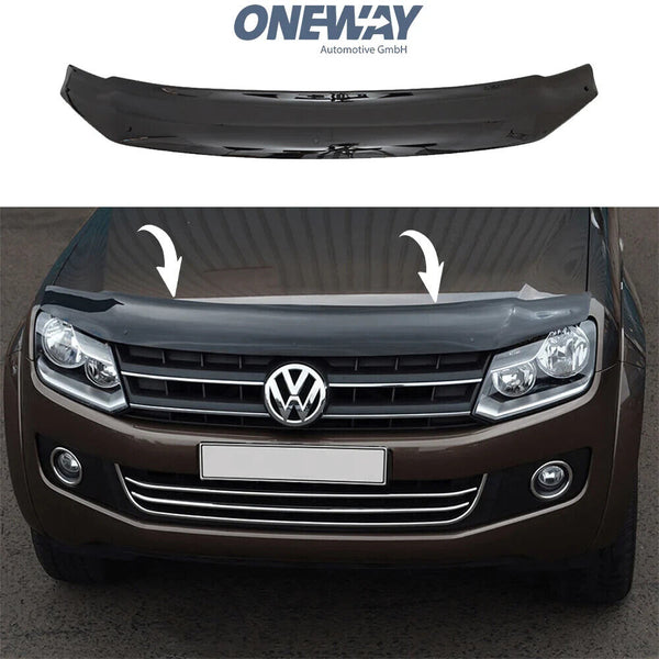 OW Bonnet Hood Protector VW Amarok MK1 Facelift 10-21 ABS Black Inc all fixings