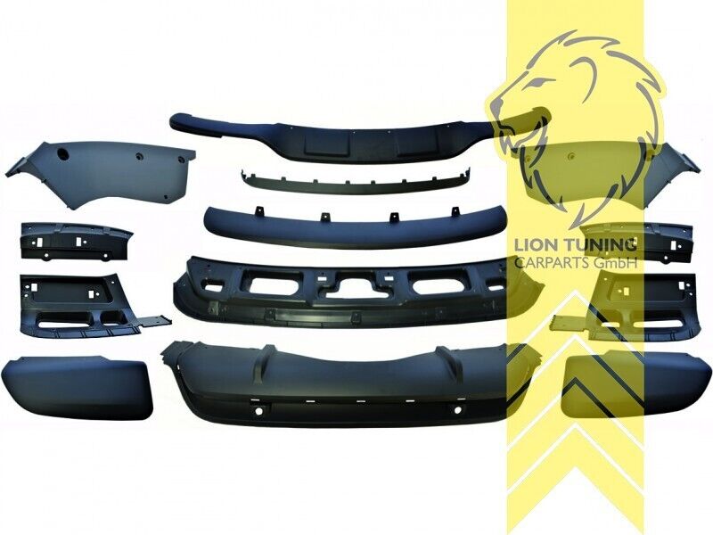 LT Front & Rear Bumper Body Kit Panels + Hardware BMW X5 E70 07-10 PP plastic