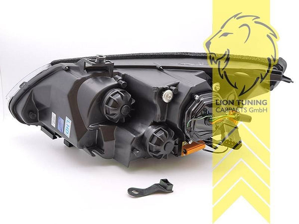 LT Pair LED DRL Halo Ring Headlights BMW E60 Sedan E61 Touring 03-07 chrome LHD