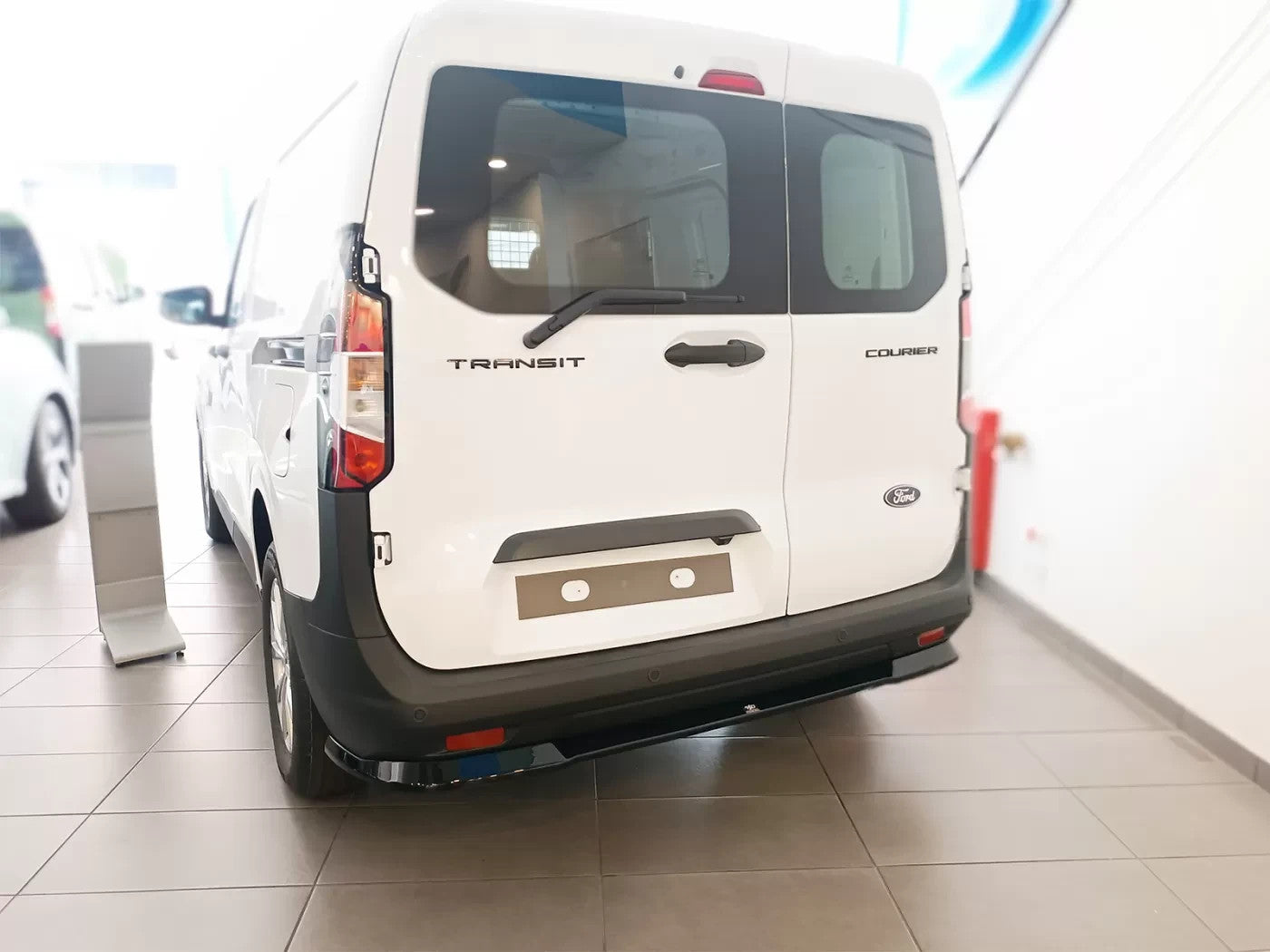 Motordrome Design Rear Bumper Splitter Diffusor Ford Transit Courier Mk2 Gloss